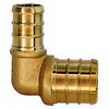 Apollo Pex 3/4 in. x 1/2 in. Brass PEX Barb 90-Degree Reducing Elbow APXE1234